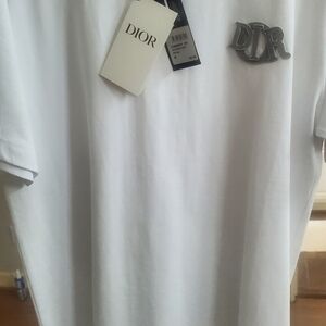 Dior White Short Sleeve Tee